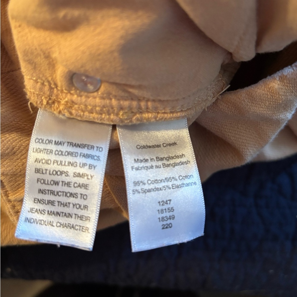 Coldwater Creek Light Tan Pants - Picture 3 of 3